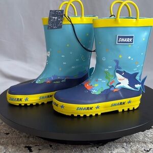 Kids Rain Boots - Blue and Yellow